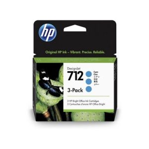 Foto principale Cartuccia Hp 3ED77A Multipack 712 (Conf. da 3 pz.) originale CIANO