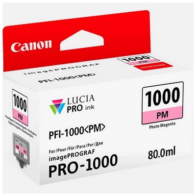 Cartuccia Canon 0551C001 PFI-1000PM originale MAGENTA CHIARO