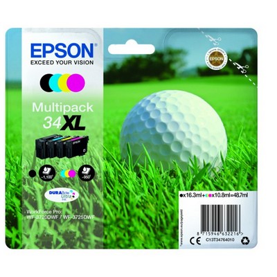 Cartuccia Epson C13T34764010 originale NERO+CIANO+MAGENTA+GIALLO