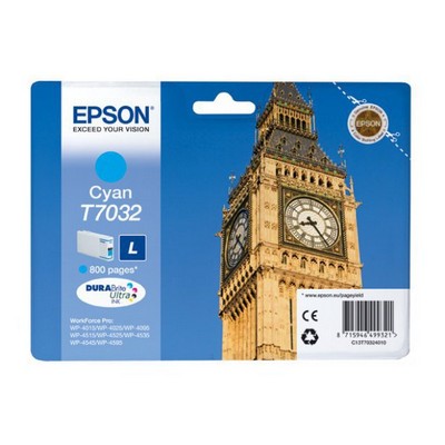 Cartuccia Epson C13T70324010 originale CIANO