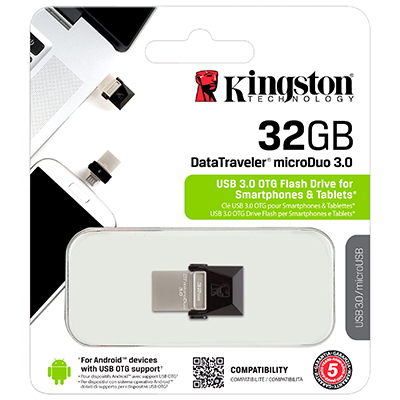 PEN DRIVE 32GB KINGSTON USB 3.0/MicroUSB DTDUO3/32GB