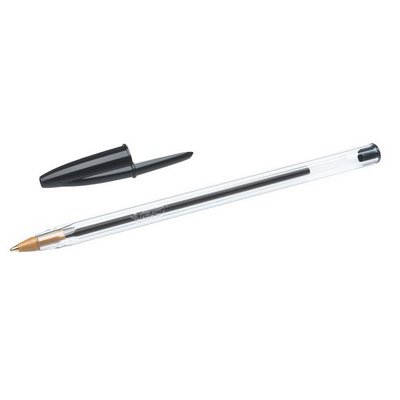 Penna Bic Cristal a sfera medium classic nera 1 mm conf. 10 pz.