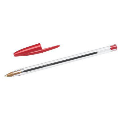 Penna Bic Cristal a sfera medium classic rossa 1 mm conf. 10 pz.