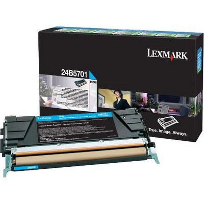 Toner Lexmark 24B5701 originale CIANO