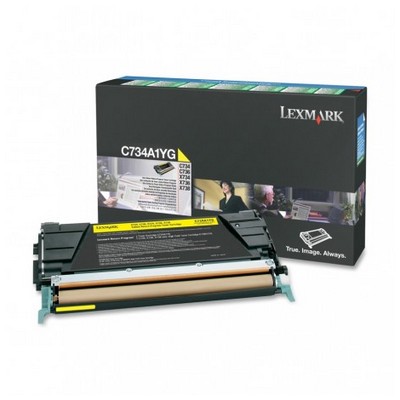 Toner Lexmark C734A1YG originale GIALLO