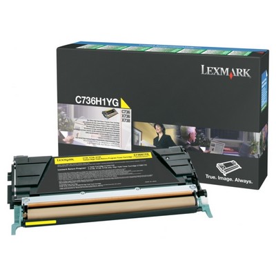 Toner Lexmark C736H1YG originale GIALLO