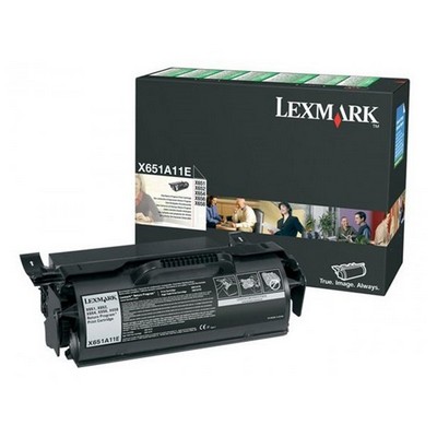 Toner Lexmark X651A11E originale NERO